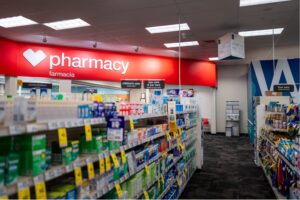 Interior of CVS Pharmacy store